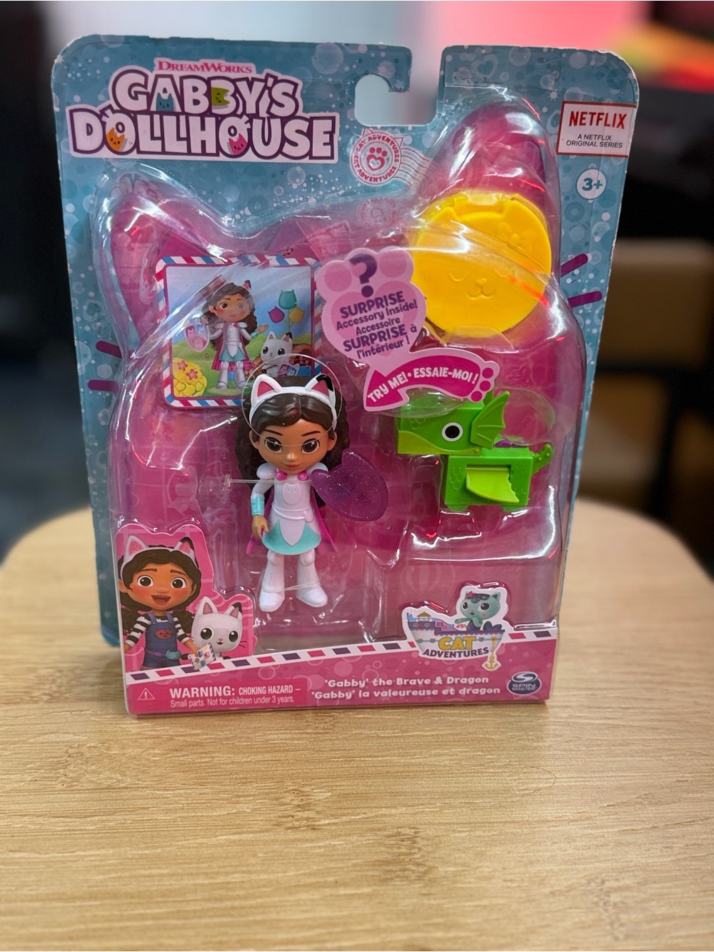 DreamWorks Gabby's Dollhouse Gabby Figure with Green Dragon and Pink Accents